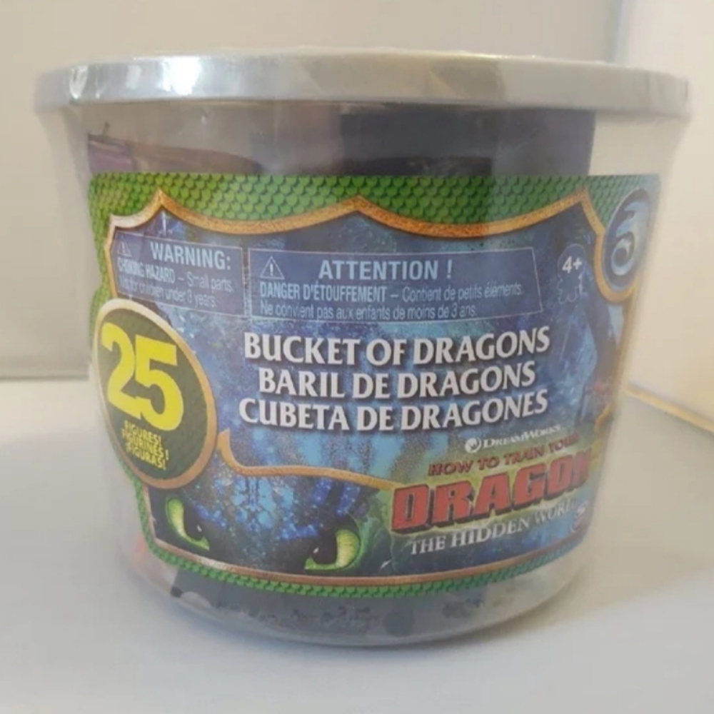 DreamWorks Bucket of Dragons How to train your dragon, the hidden world NWT